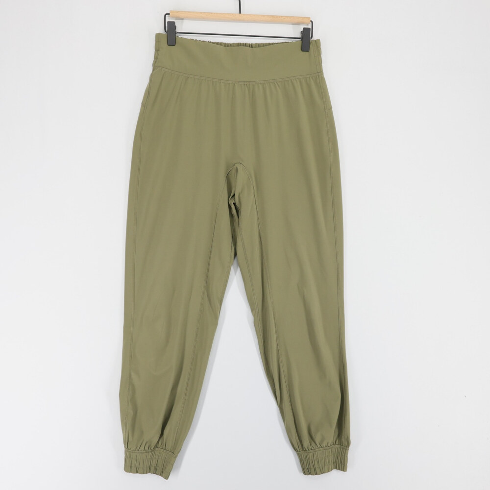 Lululemon Sun Setter Jogger Pants Womens 8 Green High Rise Workout Athletic
